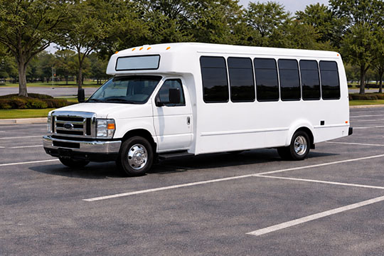 20-passenger mini coach available for charter in Dallas, TX