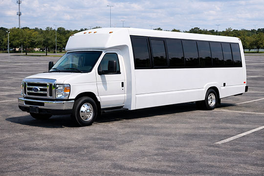 25-passenger mini coach available for charter in Dallas, TX