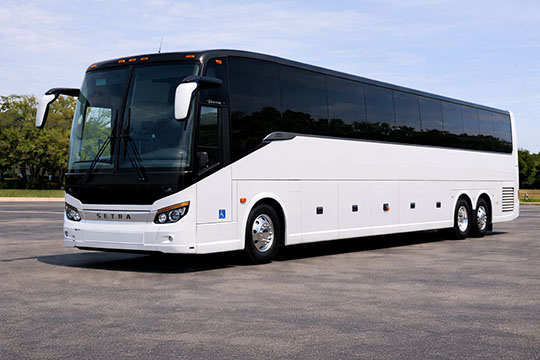 56-passenger charter bus Dallas